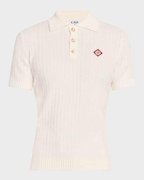 CASABLANCA Men's Classic Laurel Pique Polo Shirt | Neiman Marcus