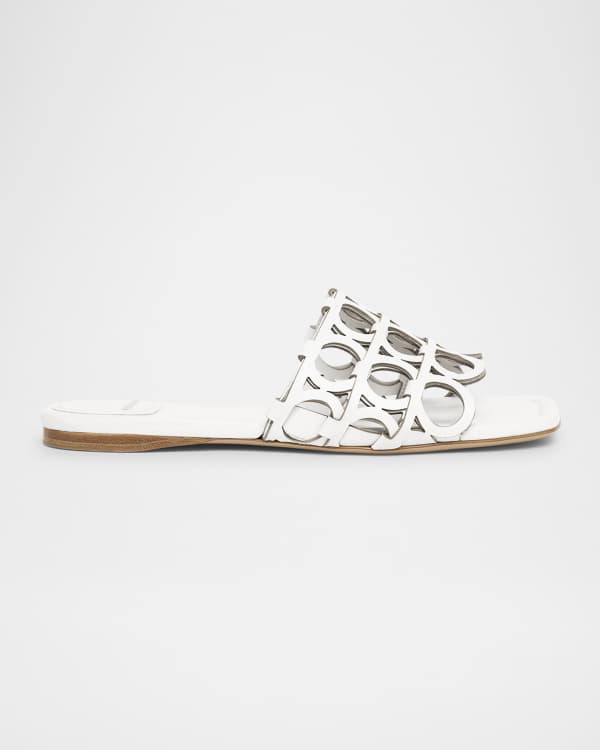 BOTTEGA VENETA サンダル 729764-vbrr0 Bottega Veneta Beige Quilted Leather Mid Heel Mule