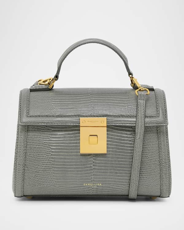DeMellier Montreal Midi Leather Top-Handle Bag | Neiman Marcus