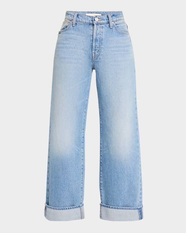 MOTHER The Mid Rise Rider Ankle Leopard Jeans | Neiman Marcus