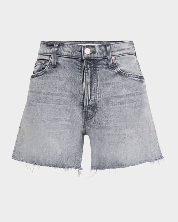 Veronica Beard Ellis Mid-Rise Denim Shorts | Neiman Marcus