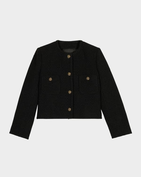 トップス SHE Tokyo Freda Feather Tweed Black SHE Tokyo Freda Feather Tweed Black