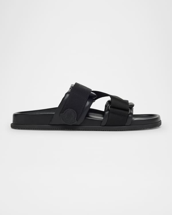 TOM FORD Men's Harrison TF-Logo Slippers | Neiman Marcus