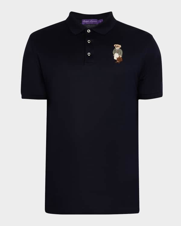 Ralph Lauren Purple Label Men's Mercerized Pique Polo Shirt | Neiman Marcus