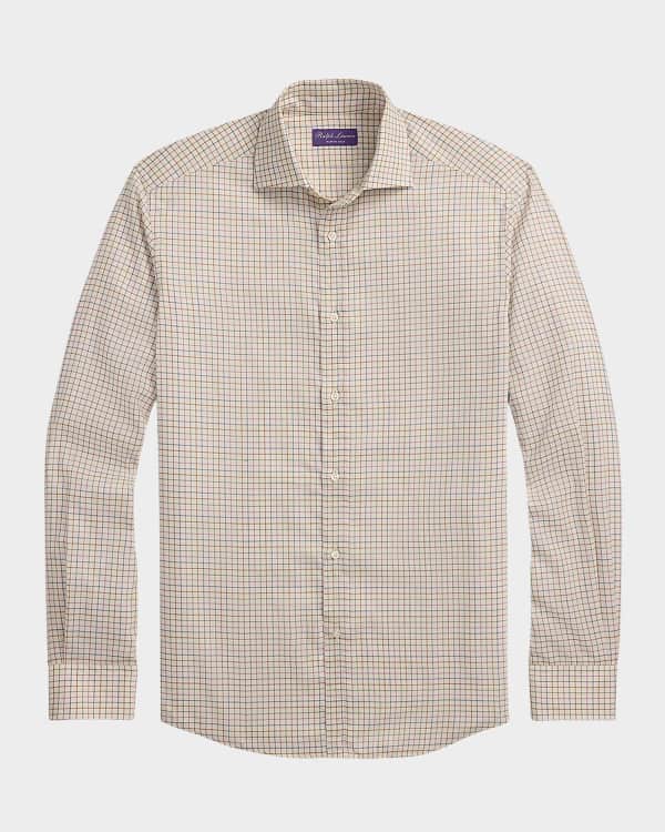 Ralph Lauren Purple Label Men's Botanical-Print Silk Twill