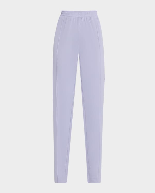 Pintuck Jersey Straight Leg Trouser