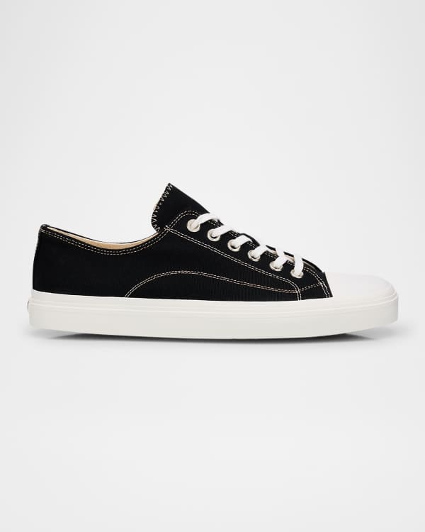 Moschino Men's Maxi Logo Zip Low-Top Sneakers | Neiman Marcus