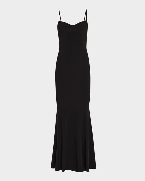 Veronica Beard Kura Velvet Cowl-Neck Maxi Dress | Neiman Marcus