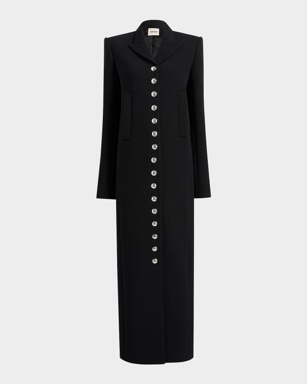 Loewe Oversized Single-Breasted Wool-Cashmere Coat | Neiman Marcus