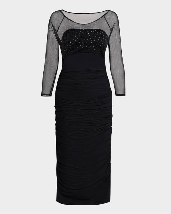 ワンピース CHIARA BONI Hitoshi Illusion short dress BLACK Chiara Boni La Petite Robe Skip Illusion BIS MM Dress in Black