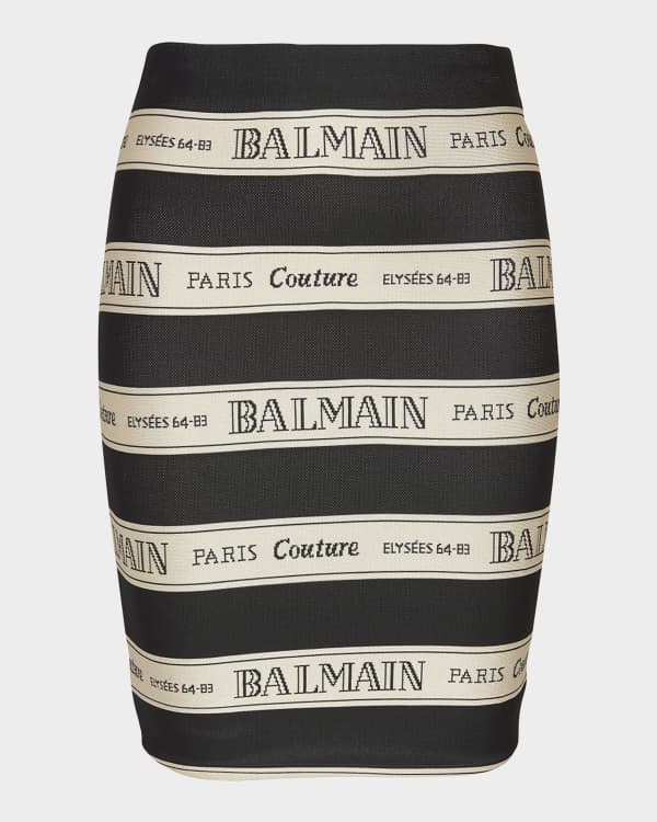 スカート Balmain 'Fringed Tweed' Skirt BALMAIN Fringed embellished tweed mini skirt | NET-A-PORTER