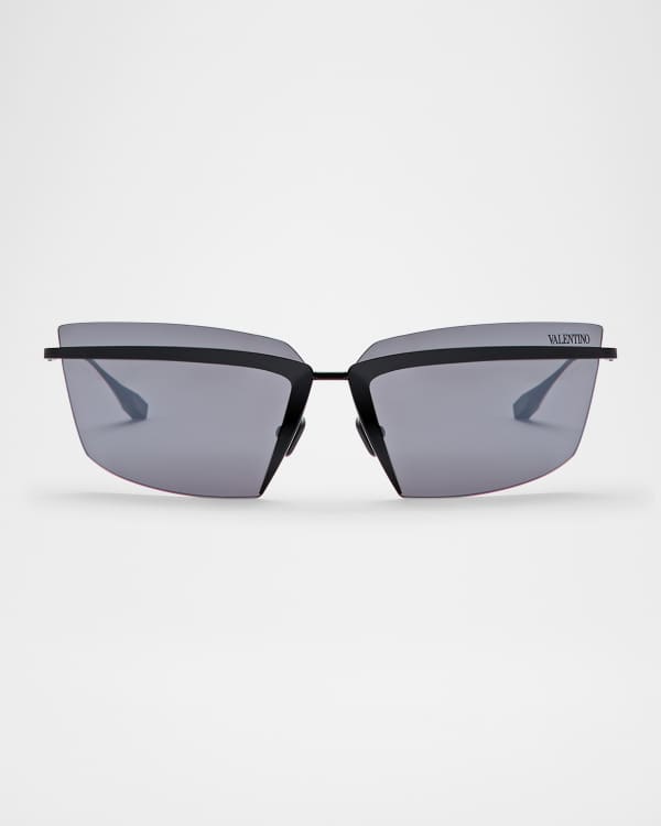 Valentino Garavani Cat-Eye Acetate Sunglasses w/ V Temples