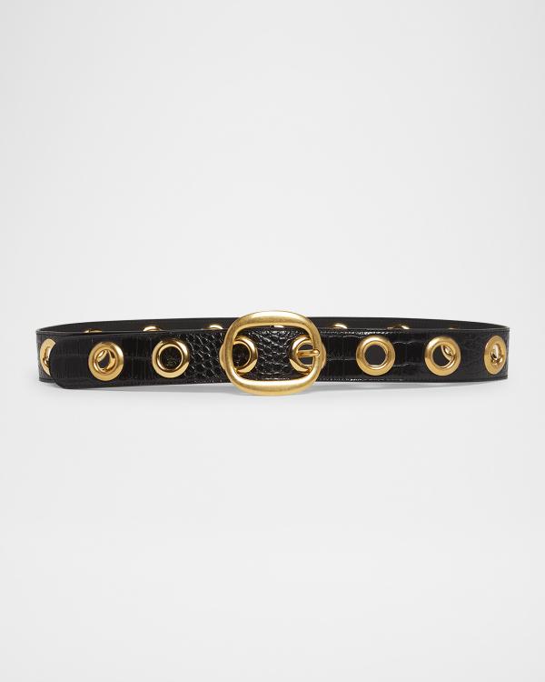 Isabel Marant Rica Leather Studded Belt | Neiman Marcus display picture 1