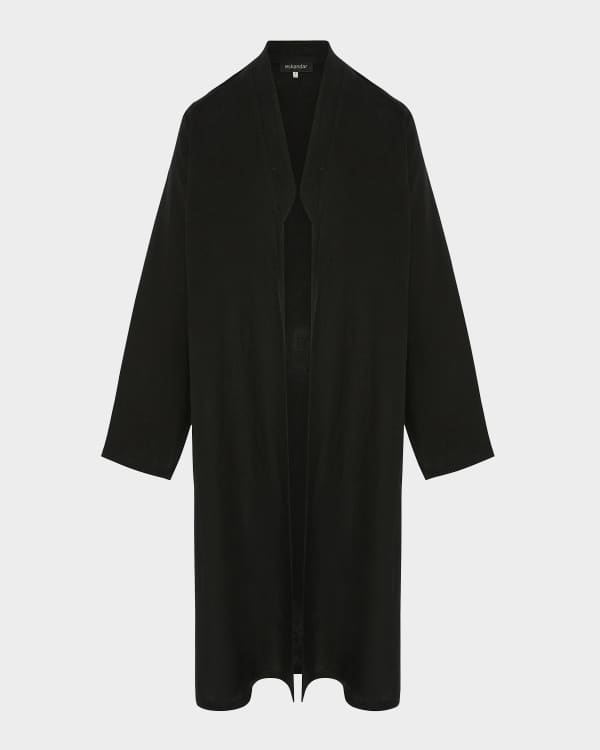 Eskandar Cashmere-Blend Chinese Imperial Jacket with Chinese Eskandar Cashmere-Blend Chinese Imperial Jacket with Chinese