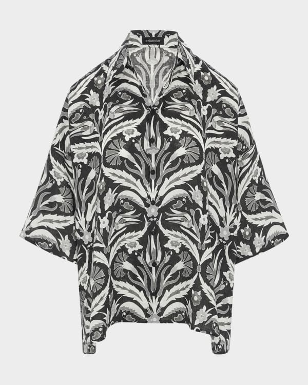 eskandar シャツ Eskandar Linen Caucasus Shirt | Harrods US