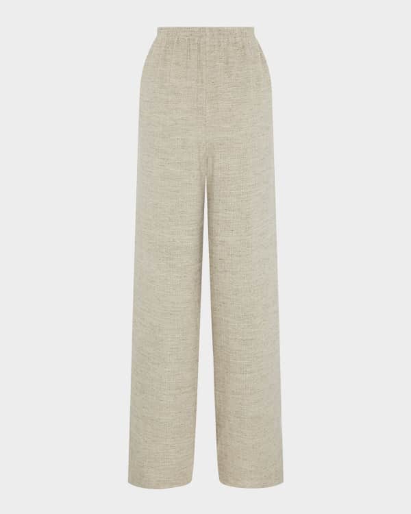 Maison Common Linen Wide-Leg Sailor Pants | Neiman Marcus
