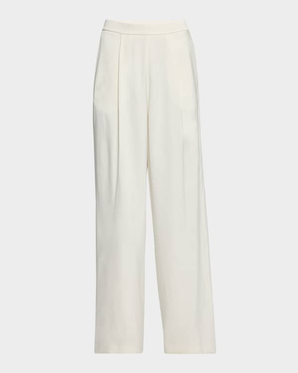 Givenchy Pleated Wide Leg Trousers | Neiman Marcus