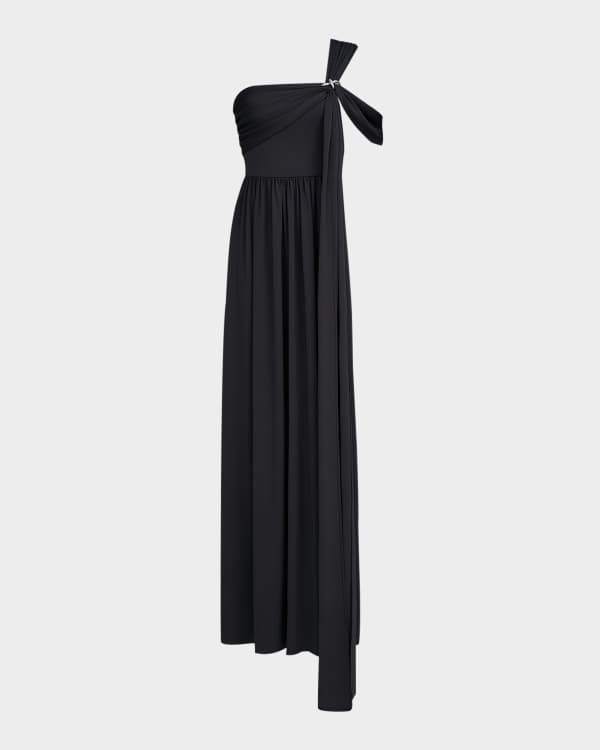 lace corset pleated maxi dress Scalloped Lace Corset Bodice Maxi Dress - Black