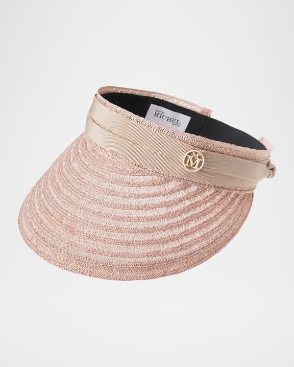 Maison Michel Virginie Straw Fedora Hat | Neiman Marcus