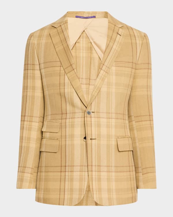 Ralph Lauren Purple Label Men's Kent Hand-Tailored Plaid