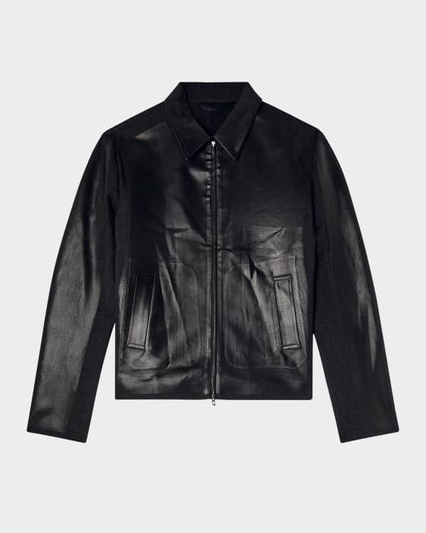 ジャケット・アウター keboz DAC STUDS LEATHER VARSITY JACKET keboz DAC STUDS LEATHER VARSITY JACKET