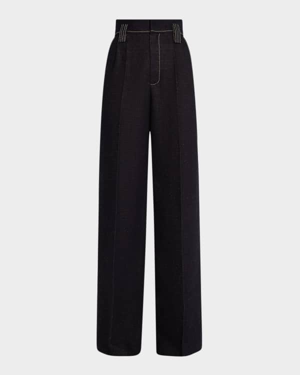 パンツ Jil Sander Wide Leg Pants With Drawstring Waistband Jil Sander Wide leg drawstring pants | The Fashion Square