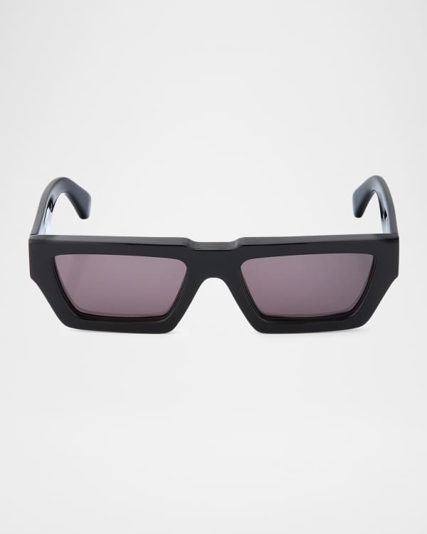 Off-White Men's Kimball Acetate Wrap Sunglasses | Neiman Marcus