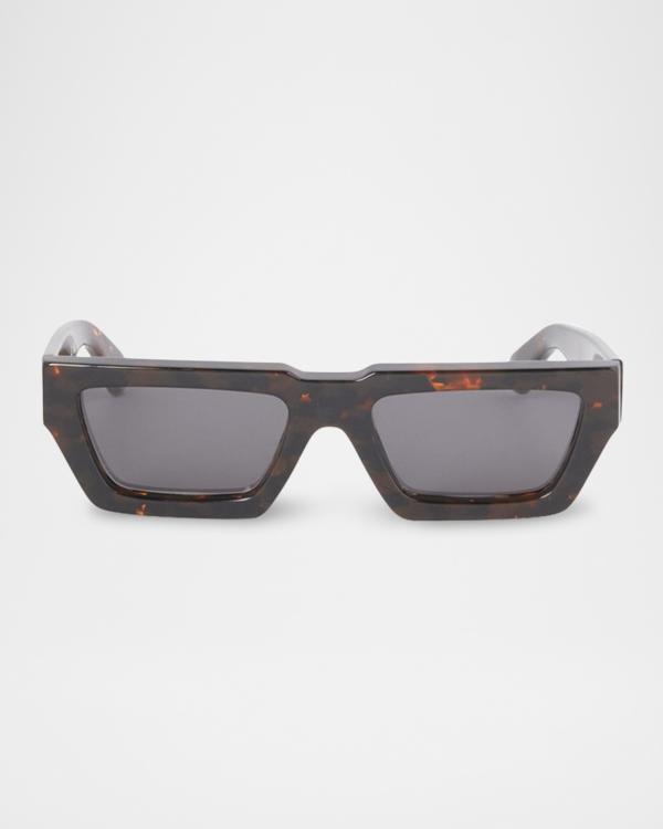 Off-White Men's Jackson Acetate Square Sunglasses | Neiman Marcus