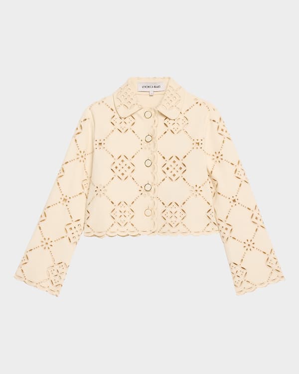 Alice + Olivia Topher Tweed Boxy Jacket | Neiman Marcus Alice + Olivia Topher Tweed Boxy Jacket | Neiman Marcus