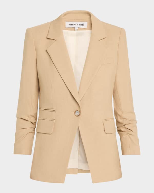 ジャケット [OPEN YY] RAW EDGE SINGLE-BREASTED BLAZER : BEIGE OPEN YY Raw Edge Single-Breasted Blazer – Cycle Platform