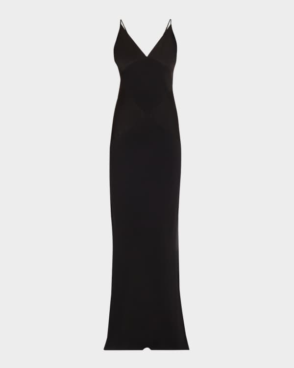 Norma Kamali Sleeveless Low Back Drape Gown | Neiman Marcus