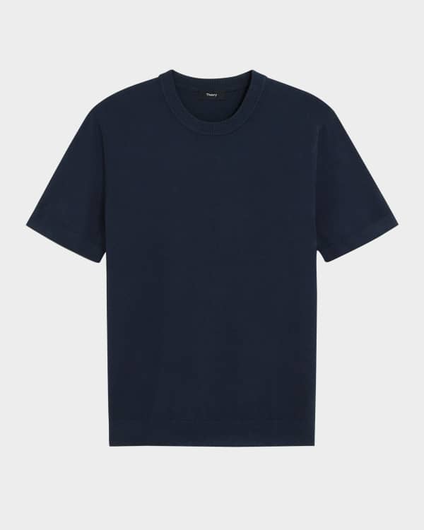 Theory Men's Kolben Linen-Blend T-Shirt | Neiman Marcus