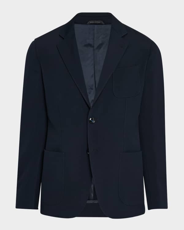 Giorgio Armani Men's Seersucker Suit Separate Jacket | Neiman Marcus