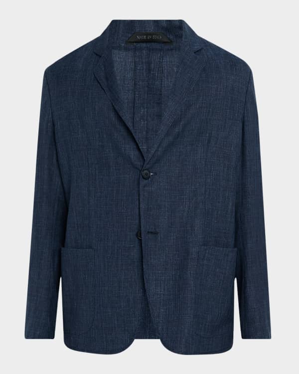 Giorgio Armani Men's Cupro Chore Jacket | Neiman Marcus