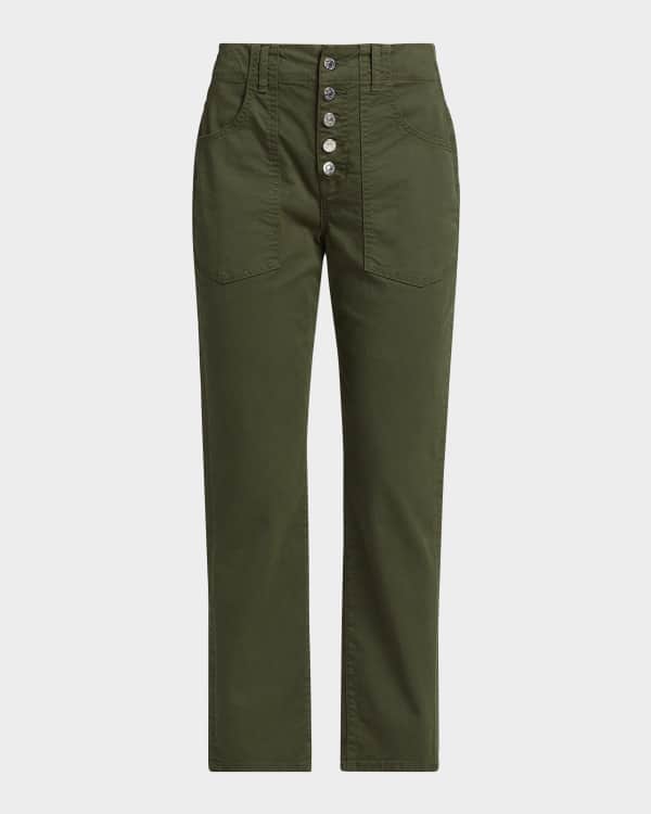 パンツ MOSCHINO JEANS Woman Pants Brown 03438220 0095 Moschino Jeans Floral Cargo Pants | Neiman Marcus
