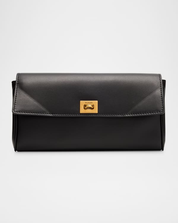 THE ROW Sofia Continental Wallet in Shiny Kid Leather