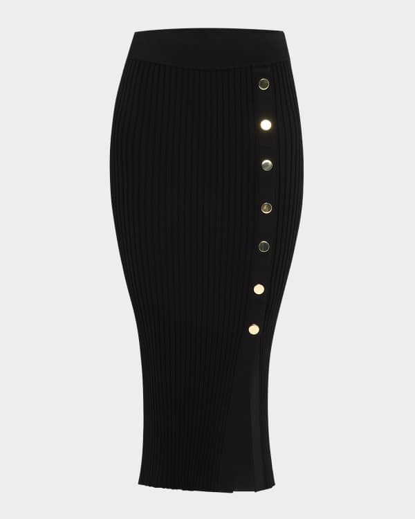 L'Agence Tai Tweed Midi Skirt | Neiman Marcus