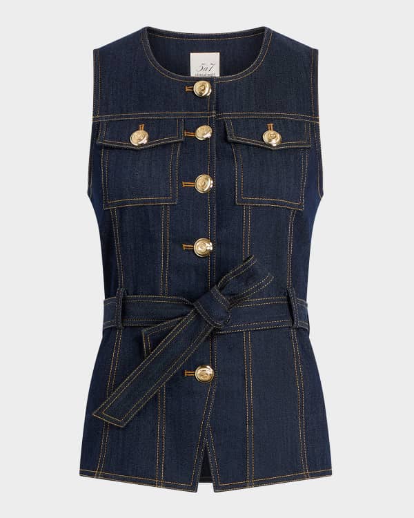 Cinq a Sept Roxie Lace-Trim Vest | Neiman Marcus