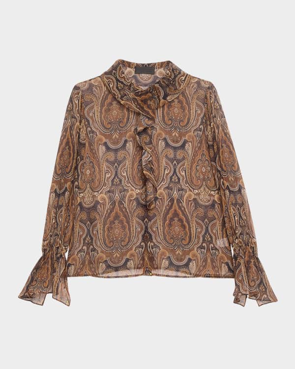 ベビーグッズも大集合 Polo Ralph Lauren Pintucked Lace-Trim Georgette Blouse ジャケット・アウター