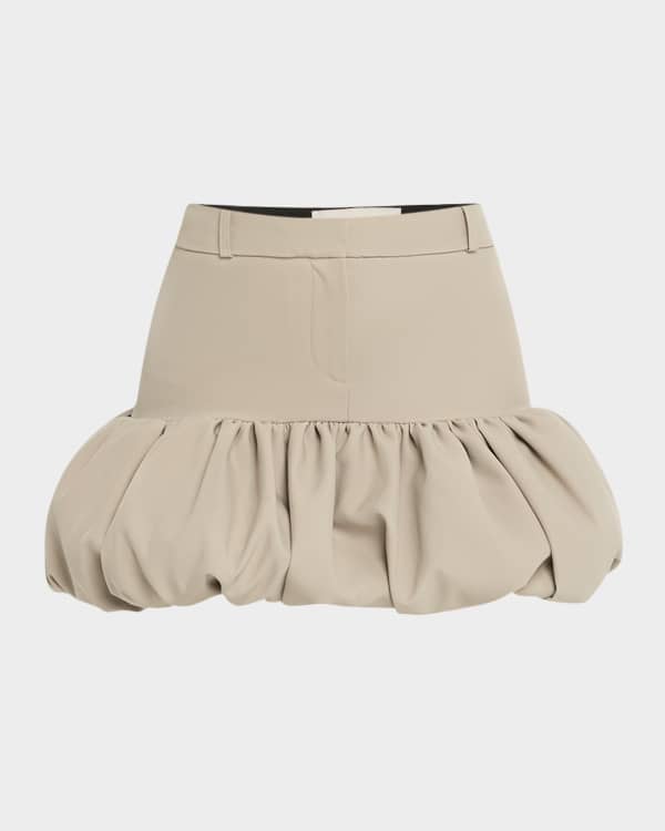 Courreges Ellipse Heritage Crepe Mini Skirt | Neiman Marcus Courreges Ellipse Heritage Crepe Mini Skirt | Neiman Marcus