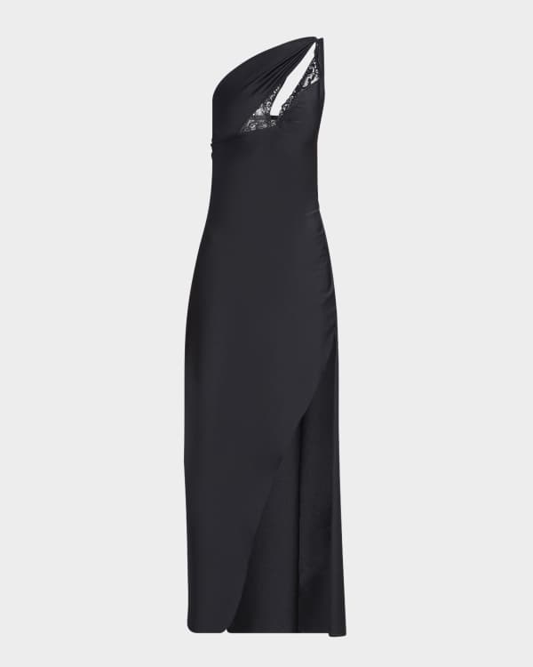 Sexy One Shoulder Printed Cutout Maxi Dress main image 0