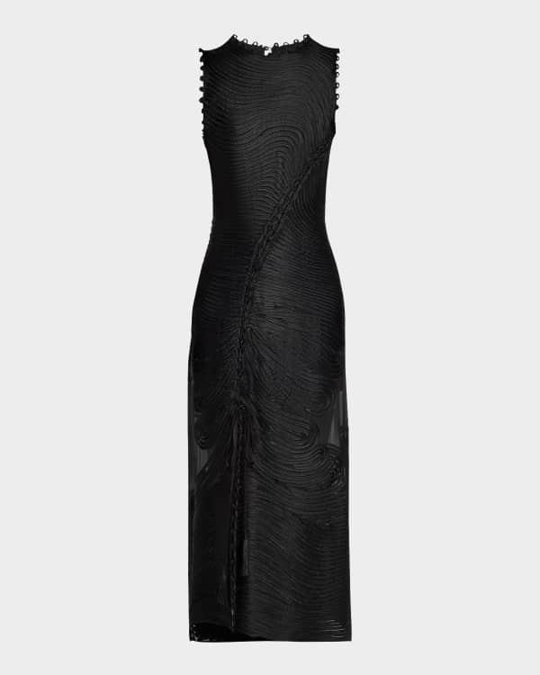 Wynn Hamlyn Martha Pinstripe Midi Slip Dress | Neiman Marcus