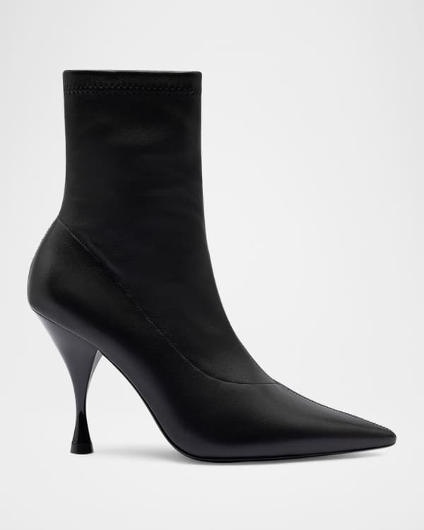 Cole Haan Abbot Grand.OS Leather Cutout Booties Black Neiman Marcus