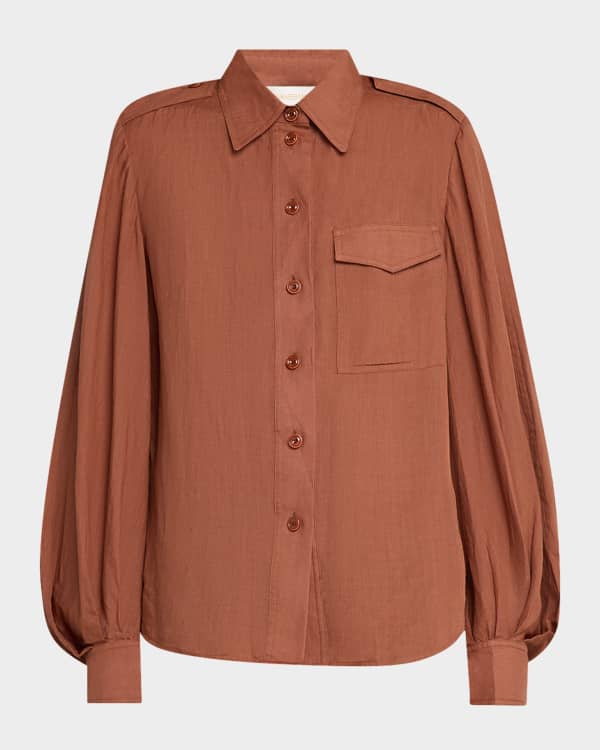 Tシャツ・カットソー ZIMMERMANN Women Tunic Tops 4556TSS253CREAM PALM Beige Shop Zimmermann Tops For Women Online in Saudi | Ounass