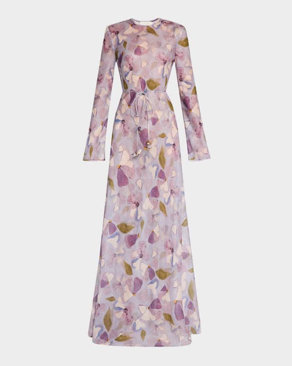 Zimmermann Wonderland Floral Halter Midi Dress | Neiman Marcus Zimmermann Wonderland Floral Halter Midi Dress | Neiman Marcus