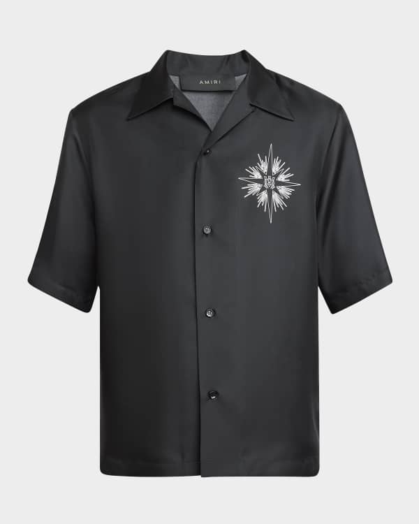 Jil Sander Men's Contrast-Stitch Dress Shirt | Neiman Marcus