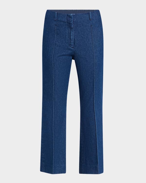 Valentino Garavani V-Logo Pocket Flare Jeans | Neiman Marcus