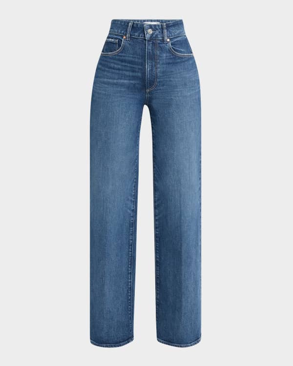 Ganni Wide-Leg Drawstring Jeans | Neiman Marcus
