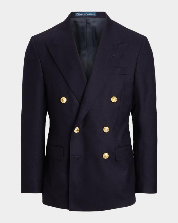 Polo Ralph Lauren Men's Stripe Seersucker Double-Breasted Blazer