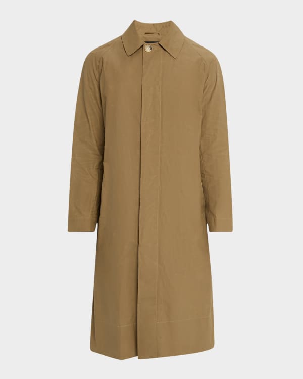Brunello Cucinelli Men's Wool Double-Breasted Overcoat Brunello Cucinelli Men's Wool Double-Breasted Overcoat